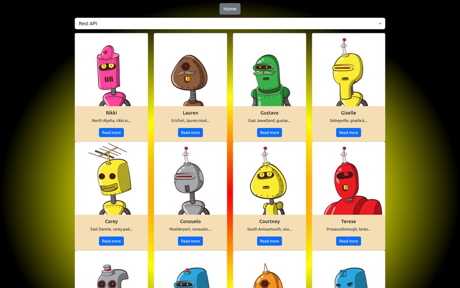 Screenshot of paginator